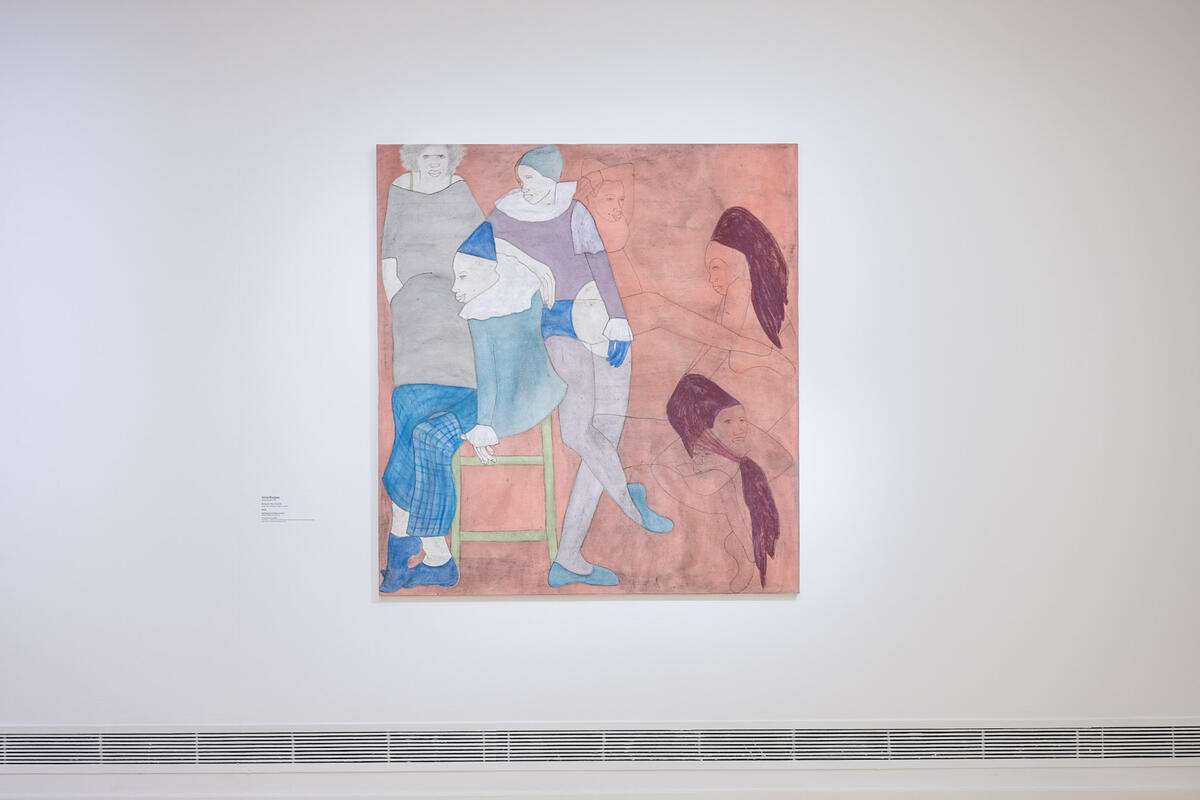 Schilderwerk van Ivna Esajas op zaal
