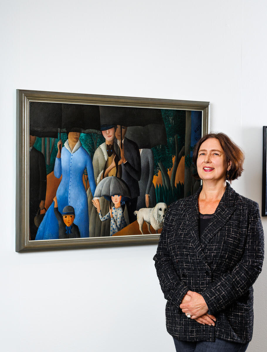 Beatrice von Bormann voor het kunstwerk Promenade (1923) van Olga Nikolaevna Sacharova