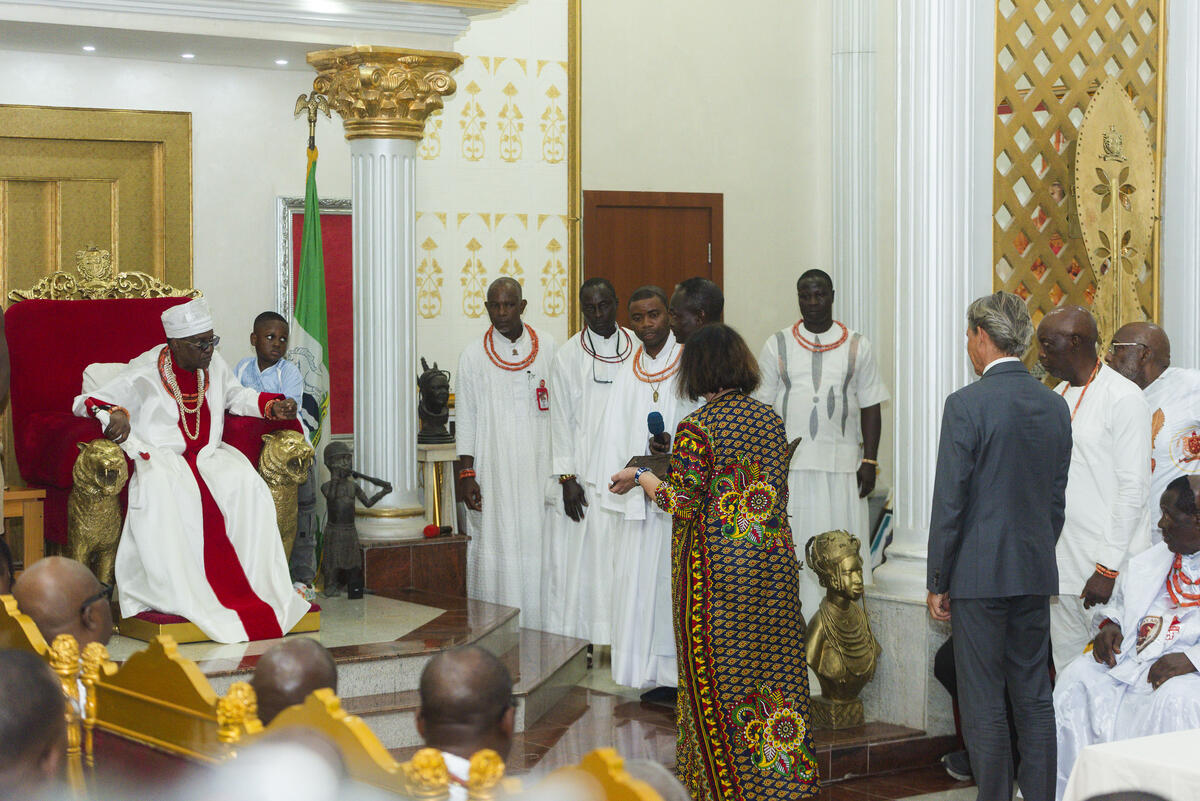 das zehnj&auml;hrige Jubil&auml;um der Kr&ouml;nung von Omo N'Oba N'Edo