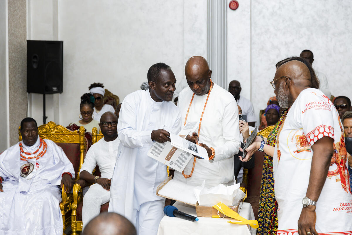 das zehnj&auml;hrige Jubil&auml;um der Kr&ouml;nung von Omo N'Oba N'Edo