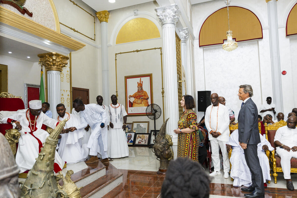 das zehnj&auml;hrige Jubil&auml;um der Kr&ouml;nung von Omo N'Oba N'Edo