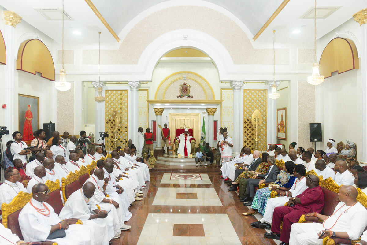 das zehnj&auml;hrige Jubil&auml;um der Kr&ouml;nung von Omo N'Oba N'Edo