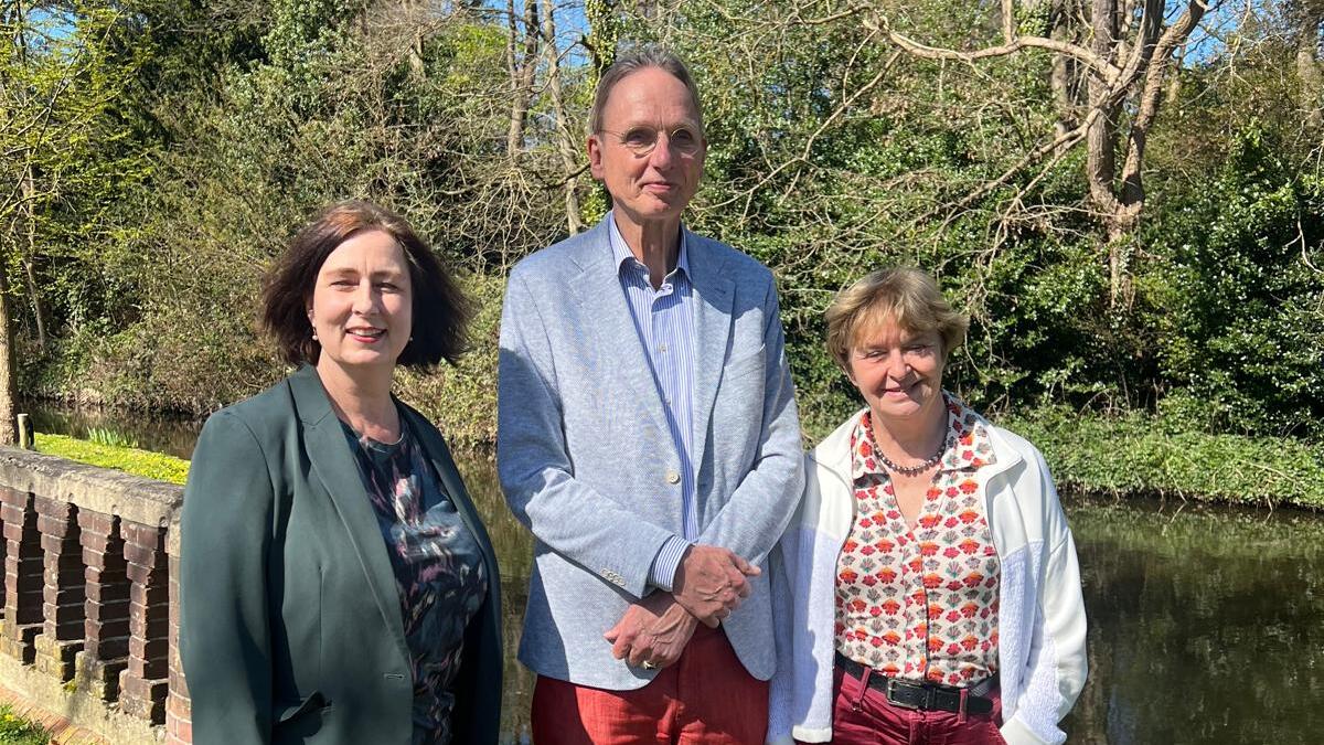 van links naar rechts: Beatrice von Bormann, Marnix en Ann&egrave;t&nbsp;Bootsma in Heino